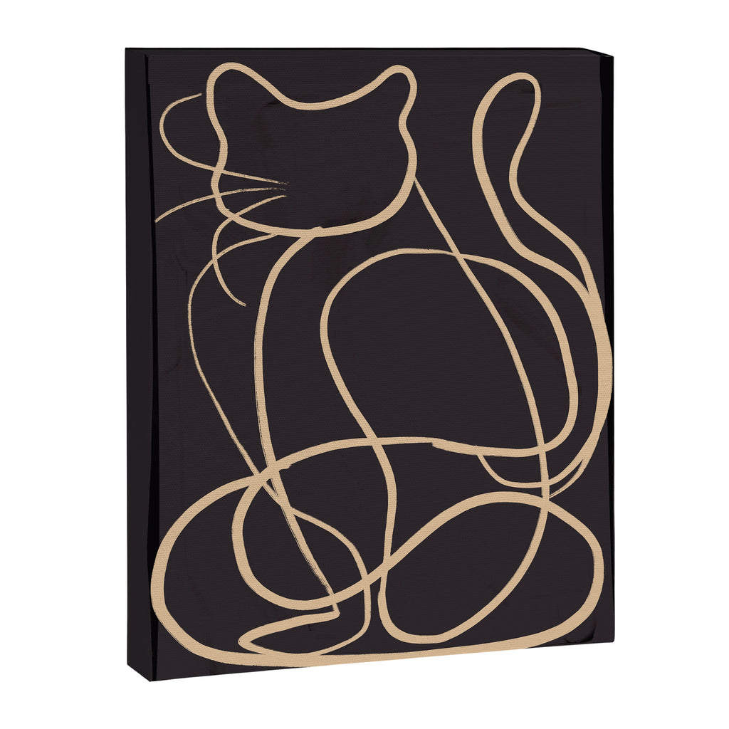 Abstract Line Art Cat 11 Canvas Print Gallery Image 6