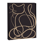 Abstract Line Art Cat 11 Canvas Print Gallery Image 6
