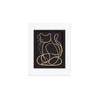 Abstract Line Art Cat 11 Art Print Gallery Image 1
