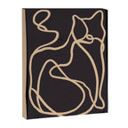 Abstract Line Art Cat 2 Canvas Print Gallery Image 6