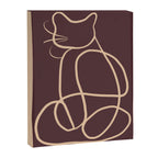 Abstract Line Art Cat 3 Canvas Print Gallery Image 6