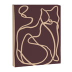 Abstract Line Art Cat 4 Canvas Print Gallery Image 6
