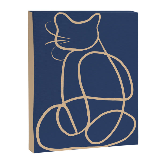 Abstract Line Art Cat 5 Canvas Print Gallery Image 1