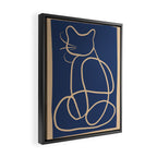 Abstract Line Art Cat 5 Framed Canvas Print Gallery Image 2