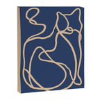 Abstract Line Art Cat 6 Canvas Print Gallery Image 6