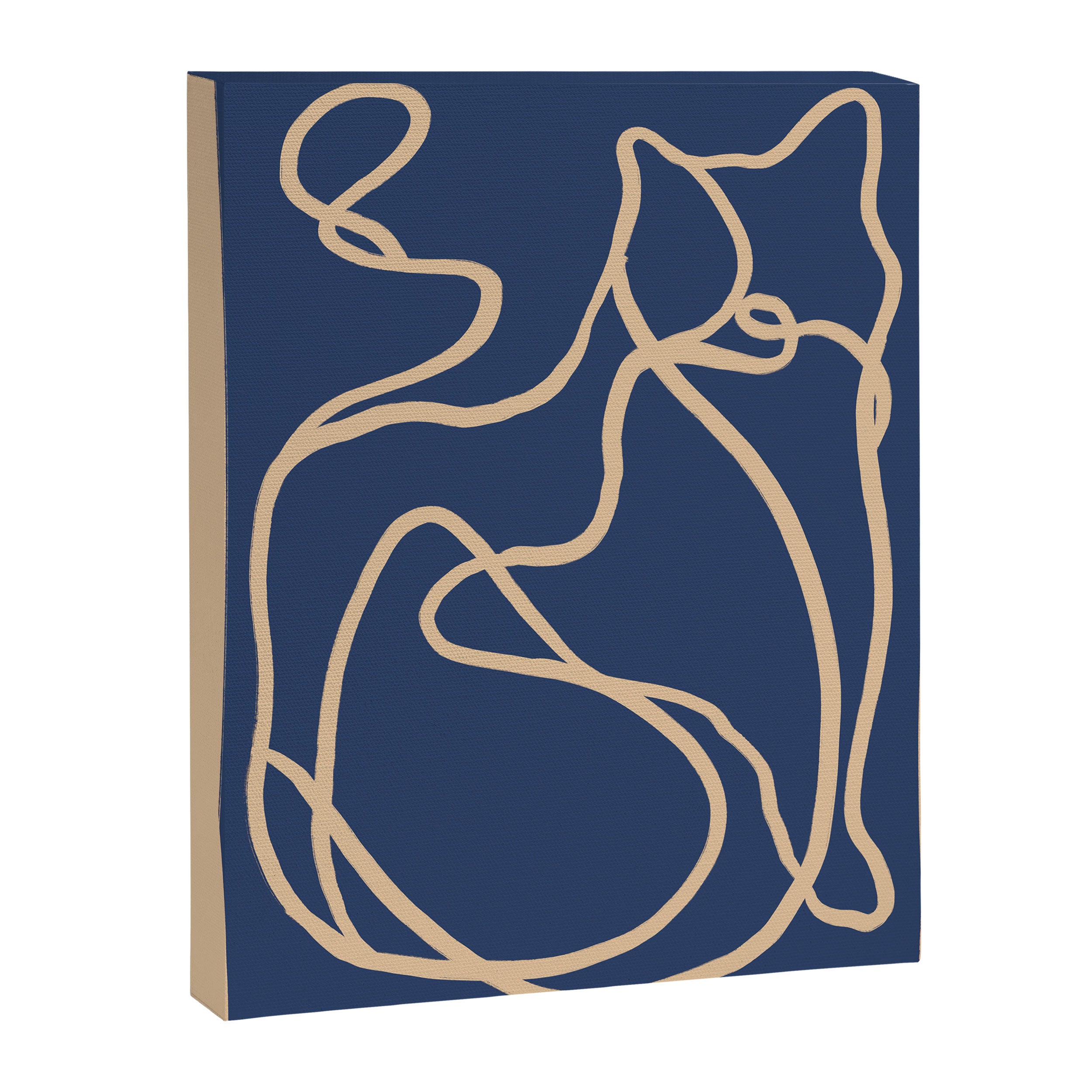 Abstract Line Art Cat 6 Canvas Print Gallery Image 6
