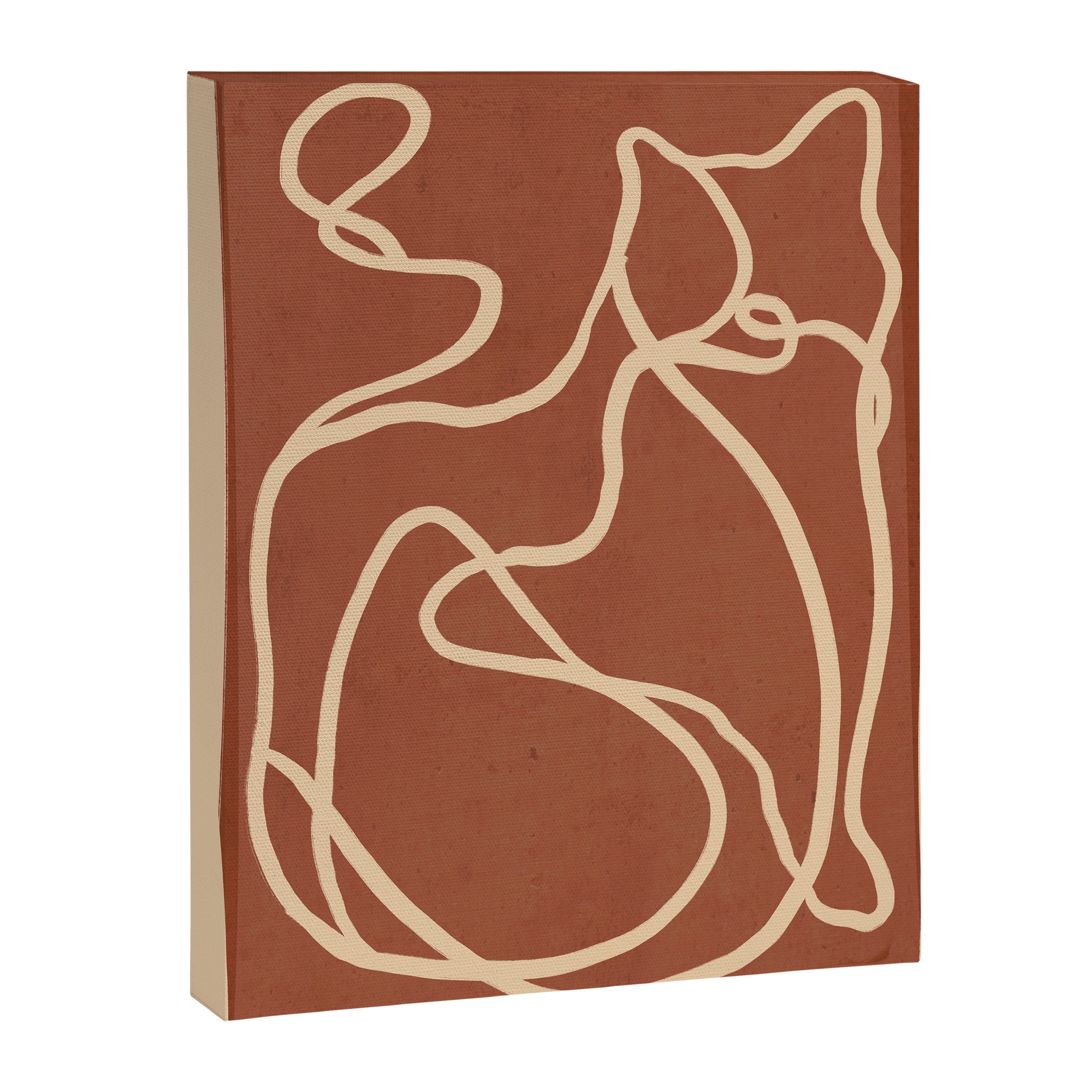 Abstract Line Art Cat 8 Canvas Print Gallery Image 6