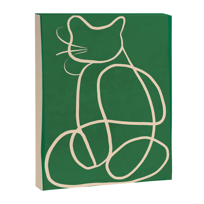 Abstract Line Art Cat 9 Canvas Print Gallery Image 1