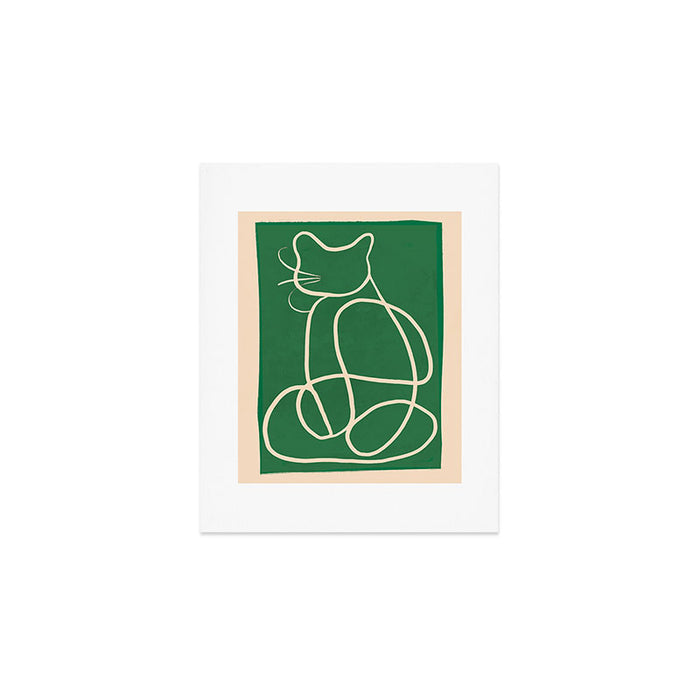 Abstract Line Art Cat 9 Art Print Gallery Image 1