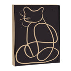 Abstract Line Art Cat Canvas Print Gallery Image 6