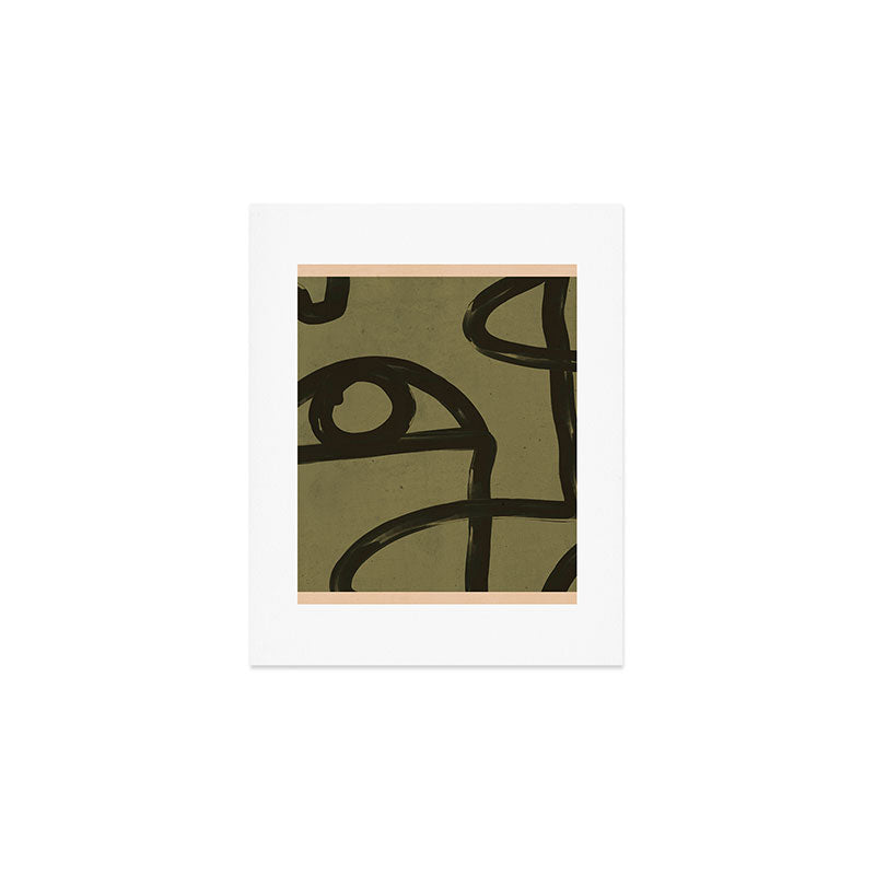 Abstract Line Art Eye 2 Art Print Gallery Image 1