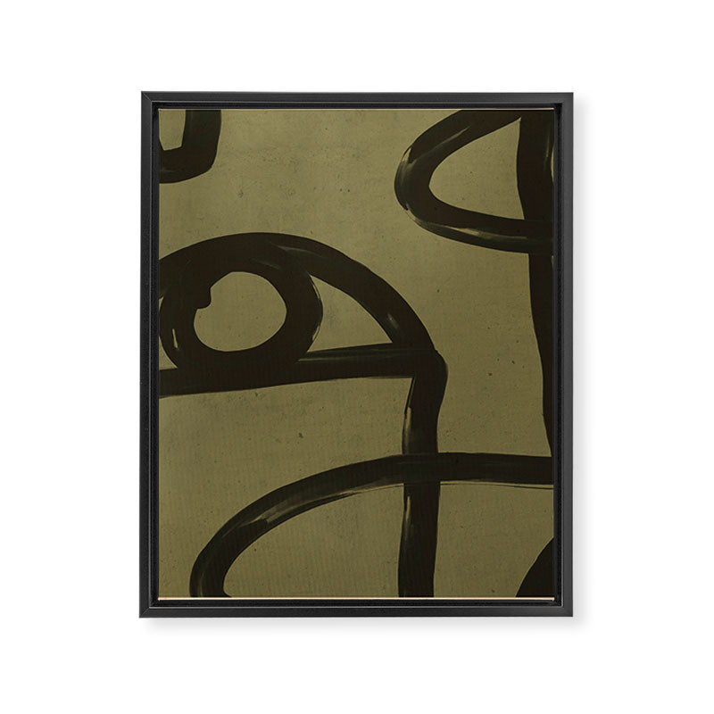 Abstract Line Art Eye 2 Framed Canvas Print Gallery Image 8