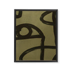 Abstract Line Art Eye 2 Framed Canvas Print Gallery Image 8