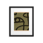 Abstract Line Art Eye 2 Framed Art Print Gallery Image 6