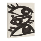 Abstract line art eyes 3 Canvas Print Gallery Image 6