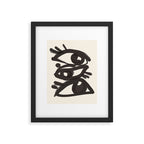 Abstract line art eyes 3 Framed Art Print Gallery Image 5