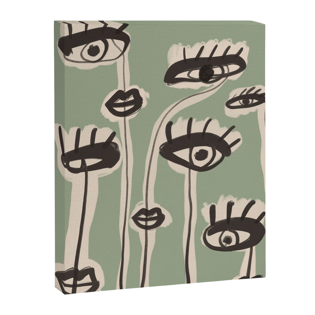 Abstract line art eyes 7 Canvas Print Gallery Image 6