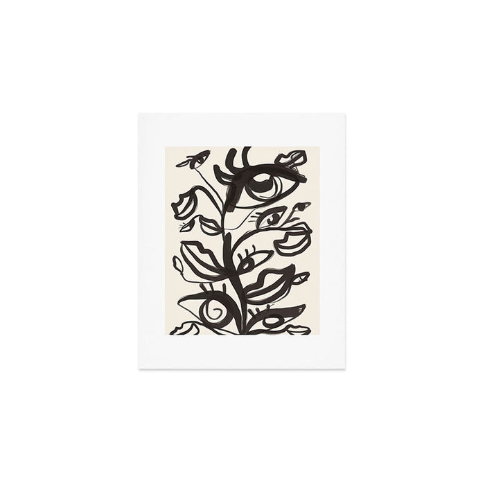 Abstract line art eyes  Art Print Gallery Image 1