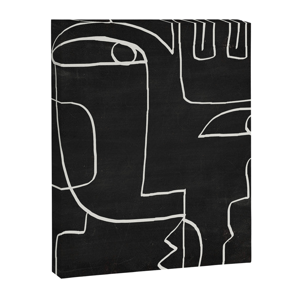 Abstract line art / Face 10 Canvas Print Gallery Image 6