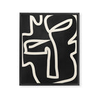 Abstract line art / Face Framed Canvas Print Gallery Image 6