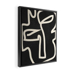 Abstract line art / Face Framed Canvas Print Gallery Image 2
