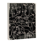 abstract line art faces 4 Canvas Print Gallery Image 6