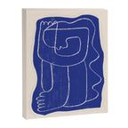 Abstract line art Figure 7  Cobalt Blue Canvas Print Gallery Image 6