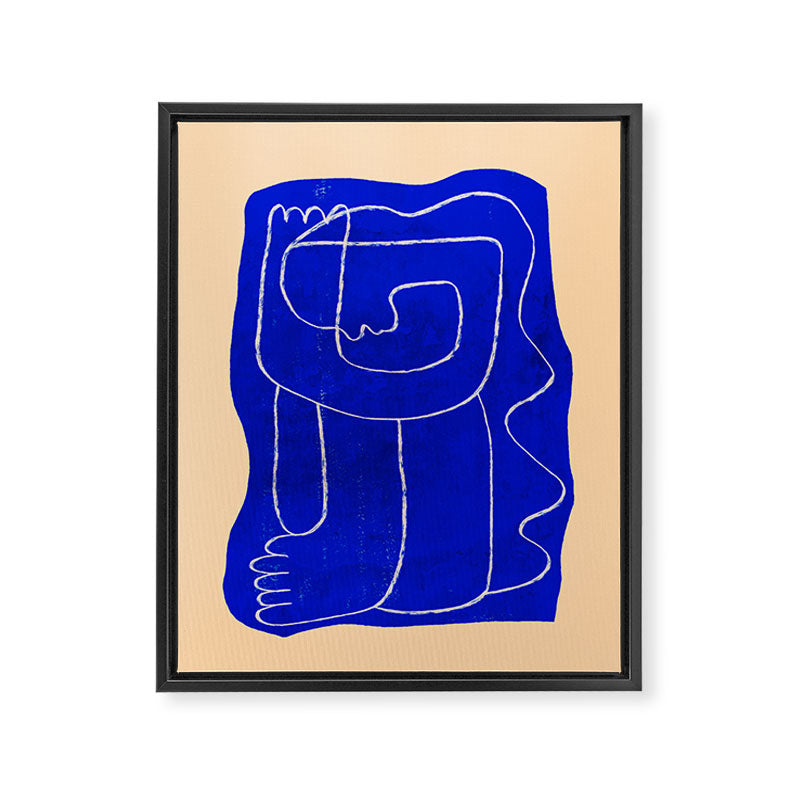 Abstract line art Figure 7 Framed Canvas Print Gallery Image 6