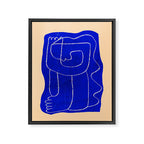 Abstract line art Figure 7 Framed Canvas Print Gallery Image 6