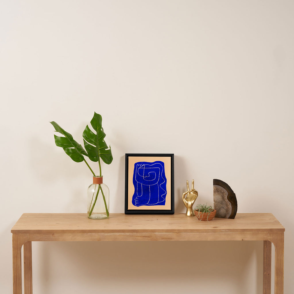 Abstract line art Figure 7 Framed Canvas Print Gallery Image 4