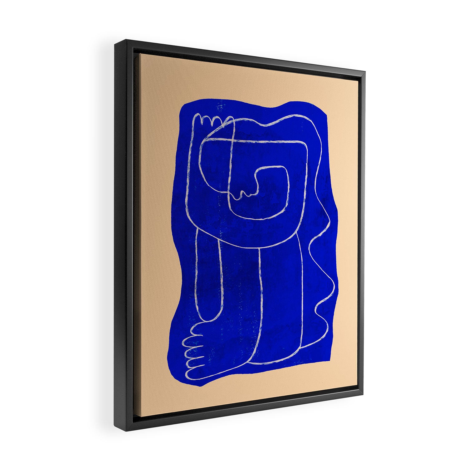 Abstract line art Figure 7 Framed Canvas Print Gallery Image 2