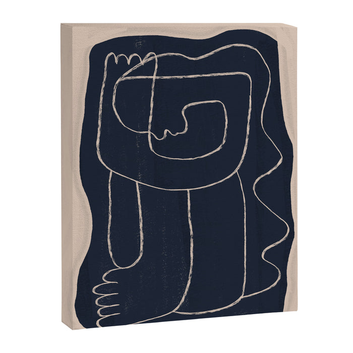 Abstract line art Figure Canvas Print Gallery Image 1