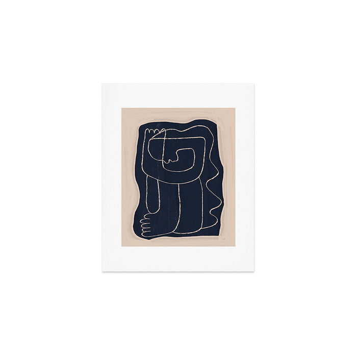 Abstract line art Figure Art Print Gallery Image 1