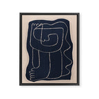 Abstract line art Figure Framed Canvas Print Gallery Image 6
