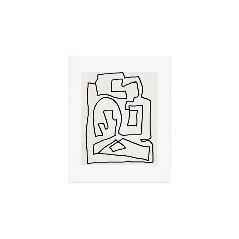 Abstract line art Art Print Gallery Image 1