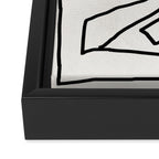 Abstract line art Framed Canvas Print Gallery Image 3