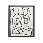 Abstract line art Framed Canvas Print Gallery Image 6