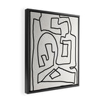 Abstract line art Framed Canvas Print Gallery Image 2