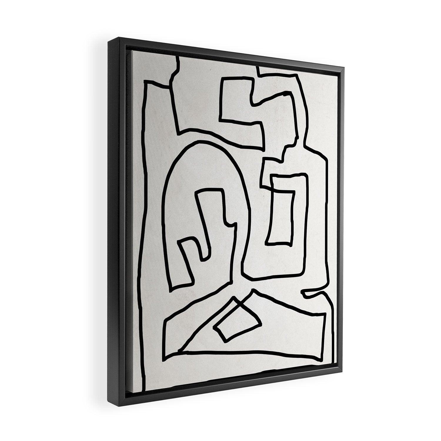 Abstract line art Framed Canvas Print Gallery Image 2