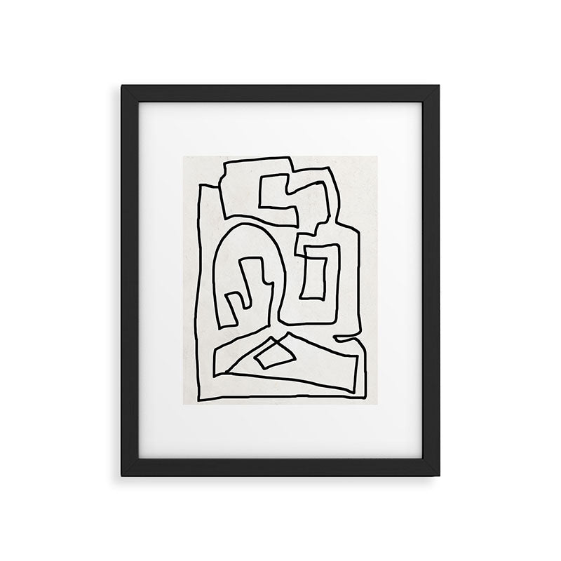 Abstract line art Framed Art Print Gallery Image 4