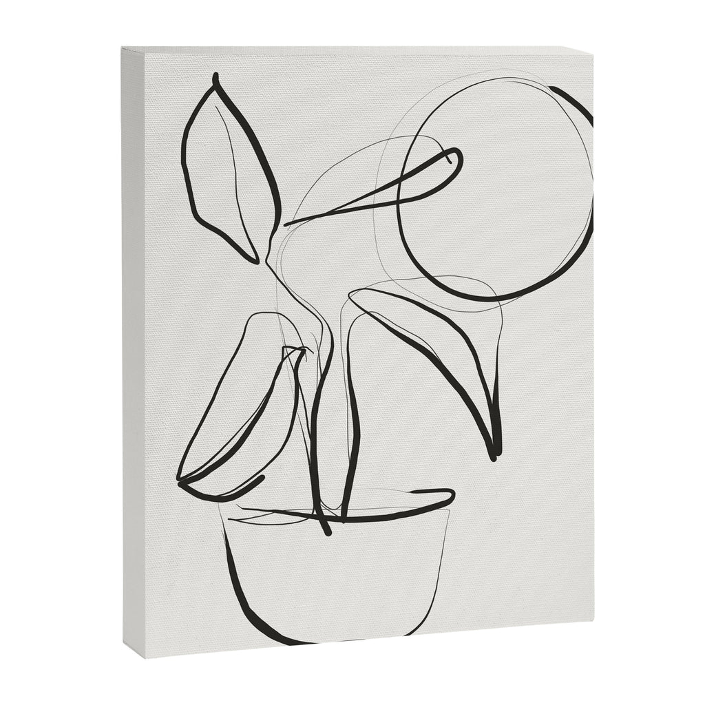 Abstract line art Plant Canvas Print Gallery Image 6