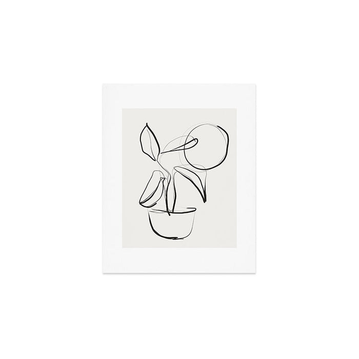 Abstract line art Plant Art Print Gallery Image 1
