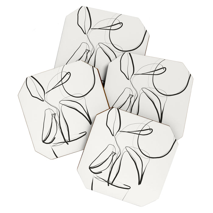 Abstract line art Plant Coaster Gallery Image 1