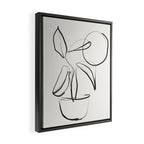 Abstract line art Plant Framed Canvas Print Gallery Image 2