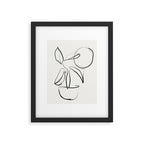 Abstract line art Plant Framed Art Print Gallery Image 4