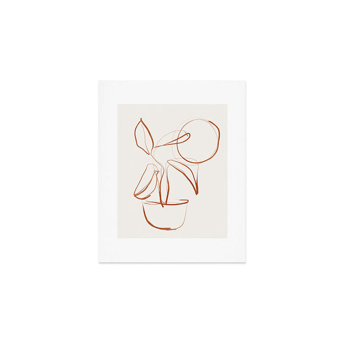 Abstract line art /Plant2 Art Print Gallery Image 1