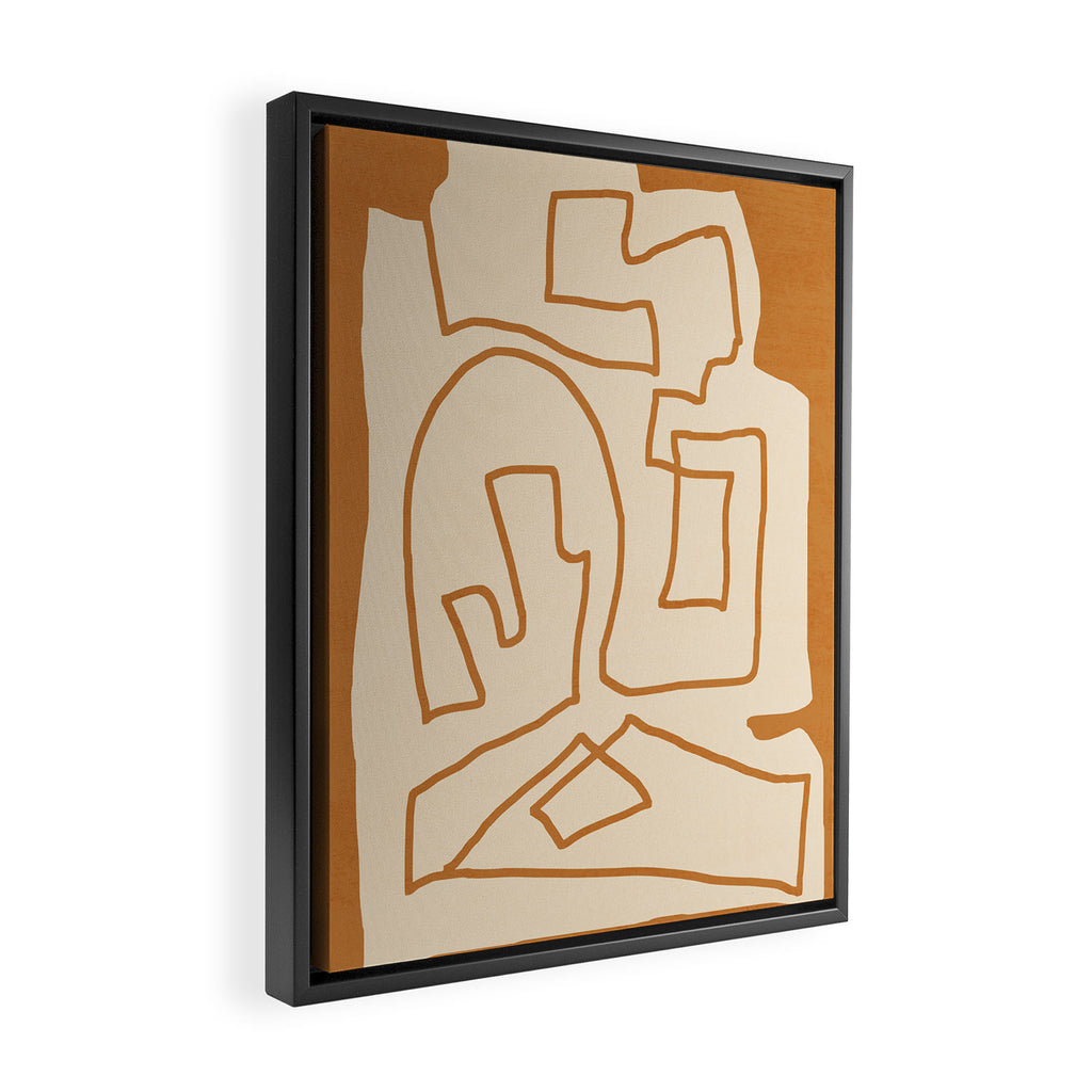 Abstract line art/3 Framed Canvas Print Gallery Image 2