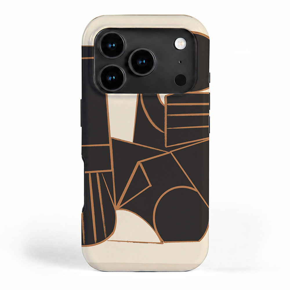Abstract Line Shapes 10 iPhone Case Gallery Image 1