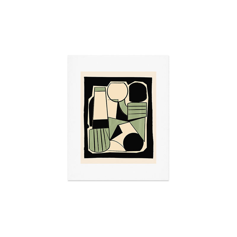 Abstract Line Shapes 11 Art Print Gallery Image 1