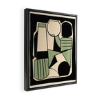 Abstract Line Shapes 11 Framed Canvas Print Gallery Image 2